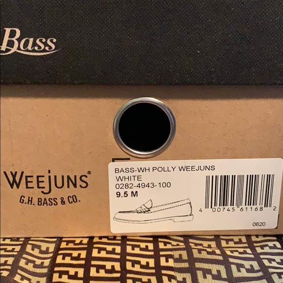 BASS WEEjUNS LOAFERS, Black/White - Picture 12 of 12